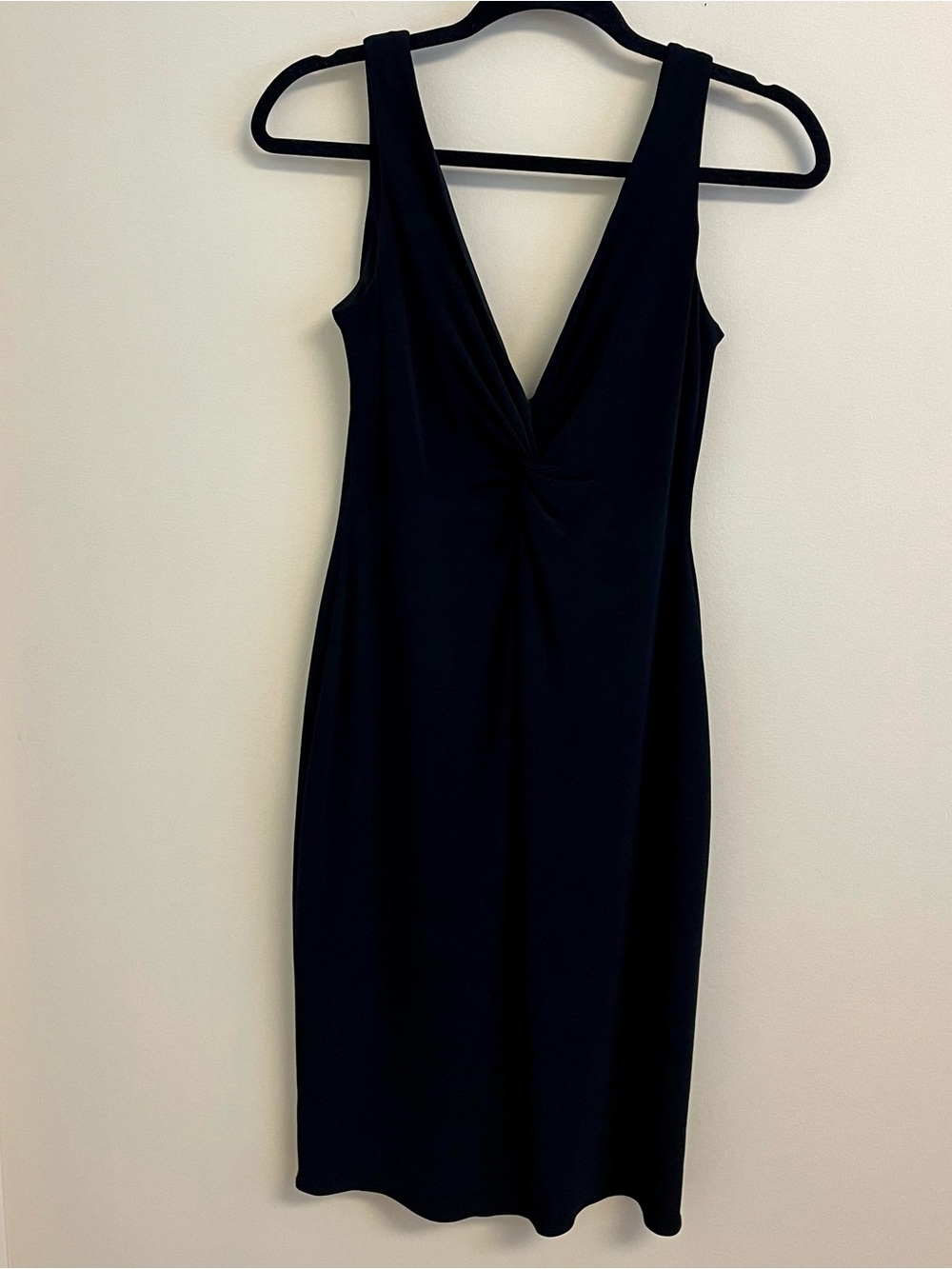 Vintage Cache Womens Dress Size 4 Black Sleeveless V-Neck Cocktail